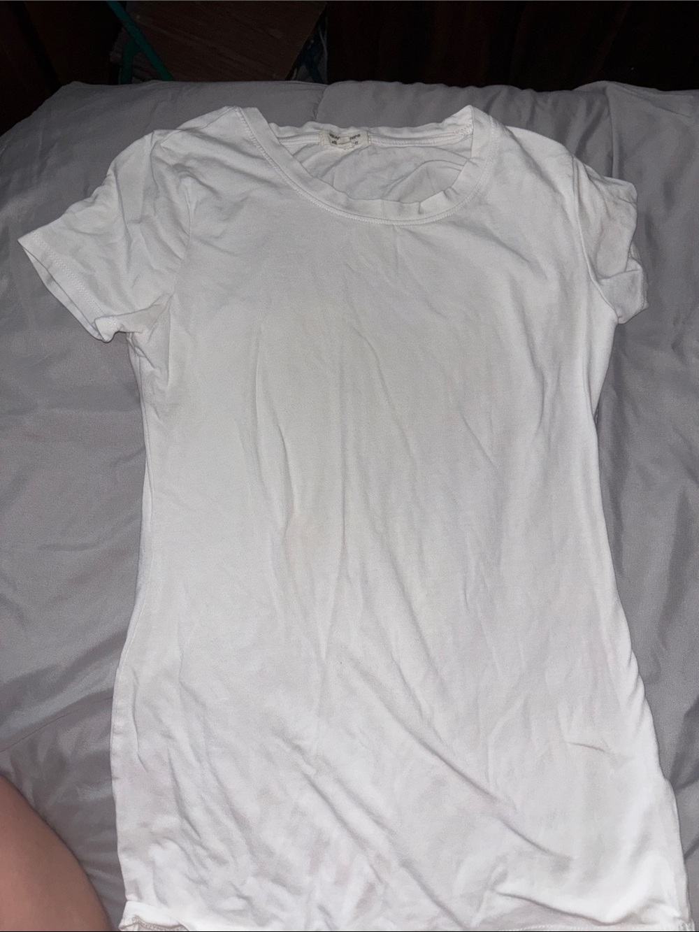 Heart Hips White Short Sleeve Crew Neck Tee